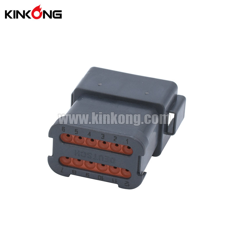 DT04-12PA-E005 AT04-12PA-ECBLK Male 12 Pins Cable Auto Connector - Kinkong